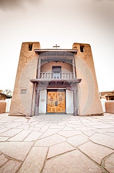 Taos Pueblo - a traditional type of Native Indians architecture